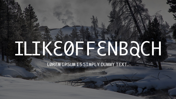 ILikeOffenbach Font Family