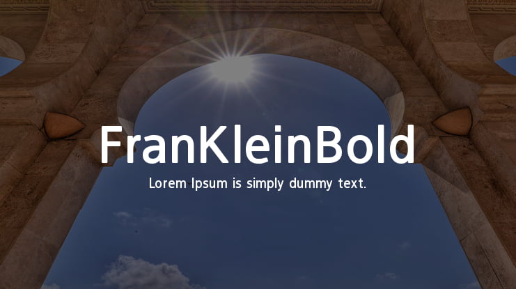 FranKleinBold Font Family