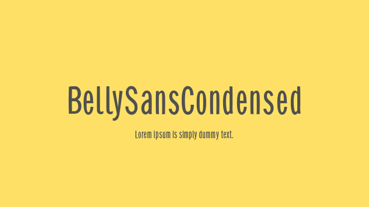 BellySansCondensed Font