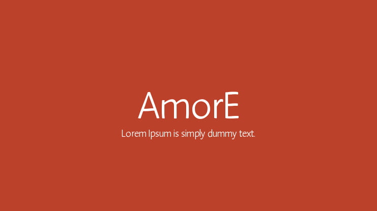 AmorE Font