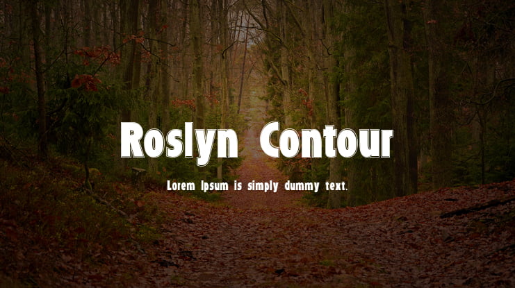 Roslyn Contour Font
