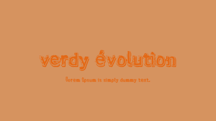 verdy évolution Font