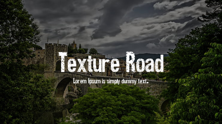 Texture Road Font