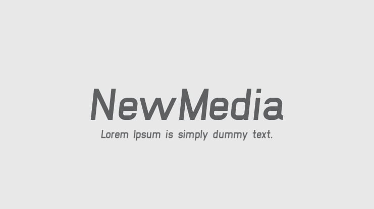 NewMedia Font Family