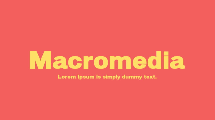 Macromedia Font