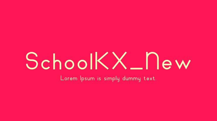SchoolKX_New Font