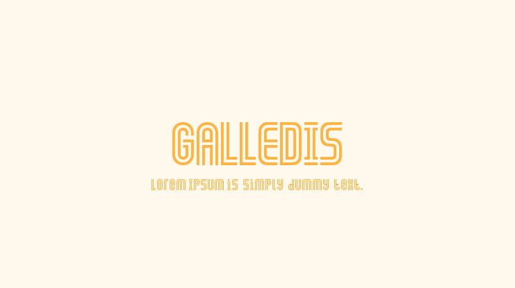 GALLEDIS Font