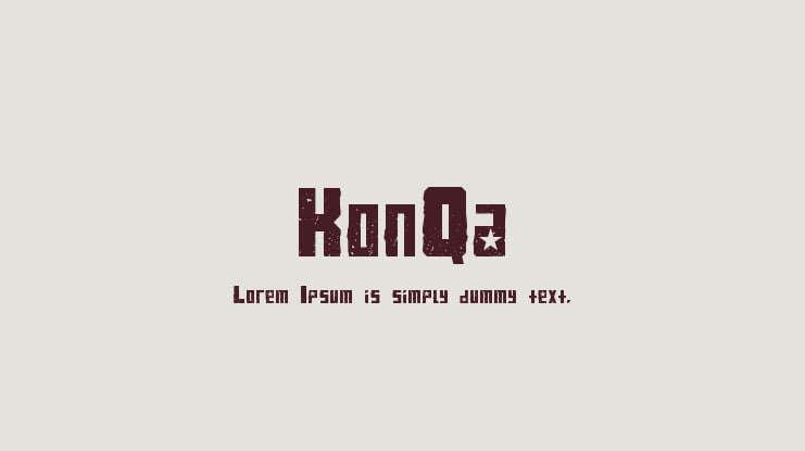 KonQa Font