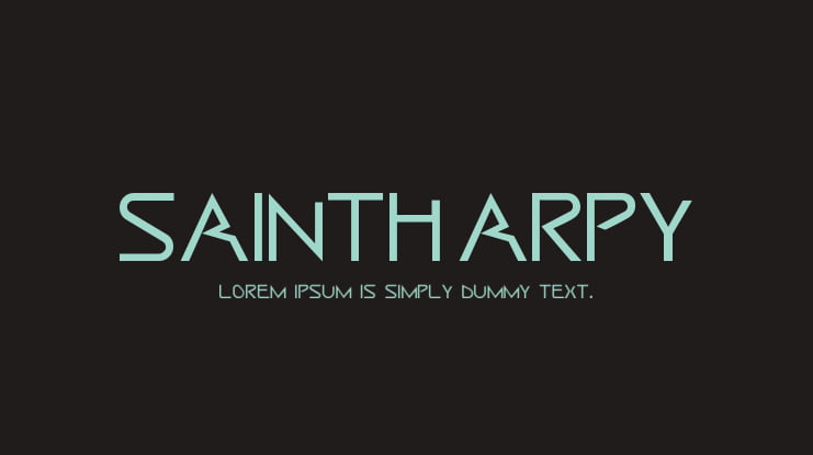 Saintharpy Font