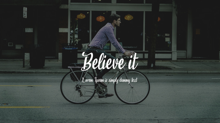 Believe it Font