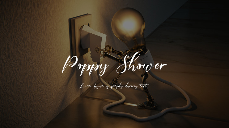Poppy Shower Font