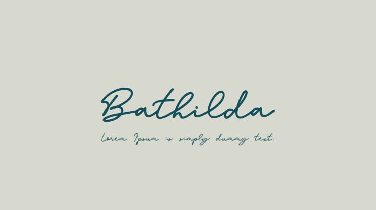 Bathilda Font