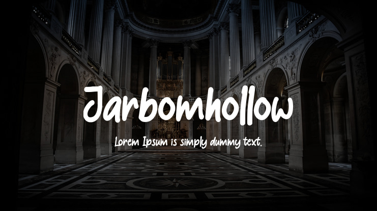Jarbomhollow Font