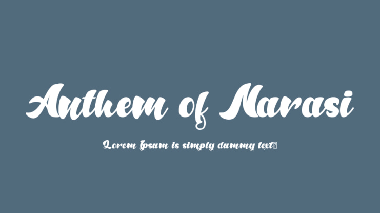 Anthem of Narasi Font