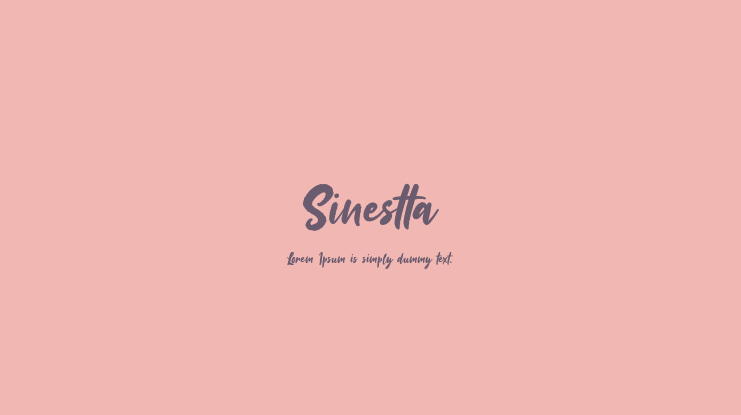 Sinestta Font