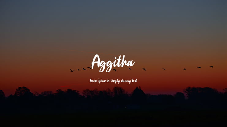 Aggitha Font
