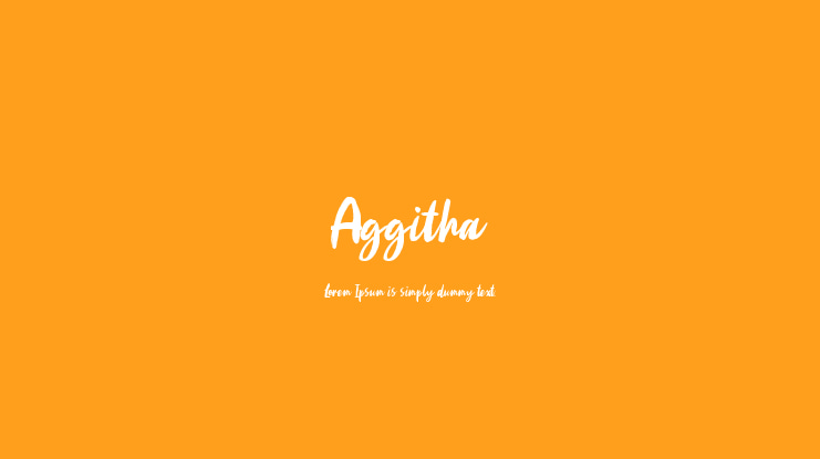 Aggitha Font