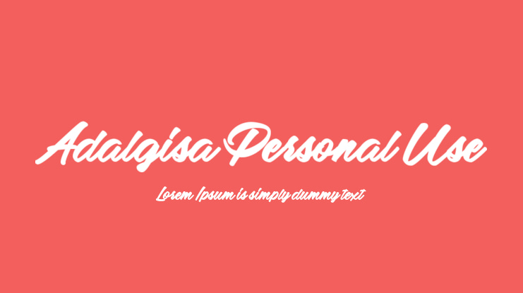 Adalgisa Personal Use Font