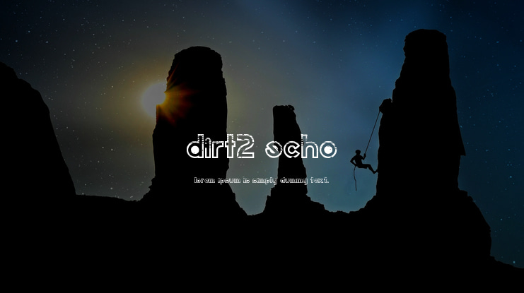 Dirt2 Echo Font Family