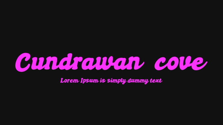 Cundrawan (cove703) Font