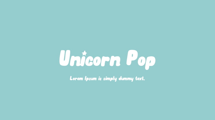 Unicorn Pop Font