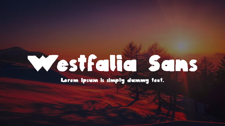 Westfalia Sans Font