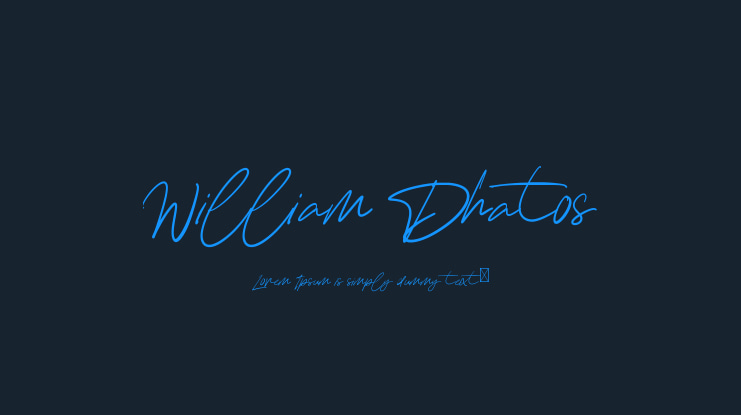 William Dhatos Font