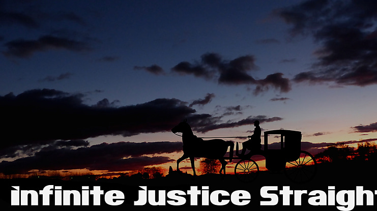 Infinite Justice Straight Font Family
