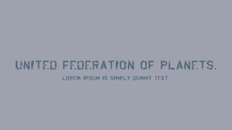 United Federation of Planets. Font