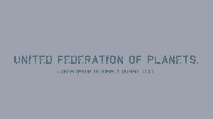 United Federation of Planets. Font