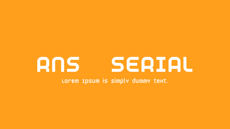 RNS  SERIAL Font