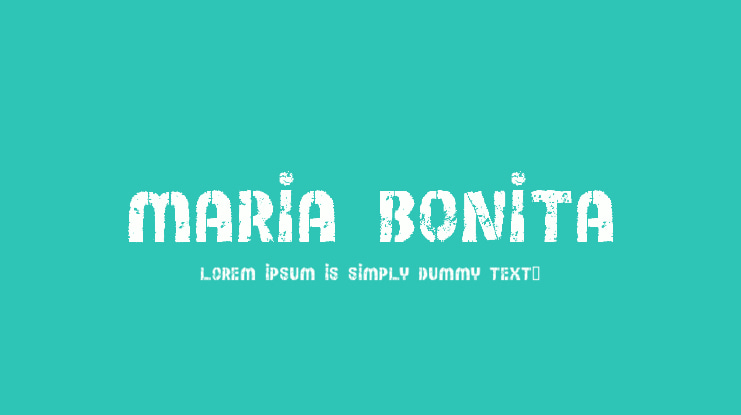 MARIA BONITA Font