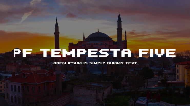PF Tempesta Five Font