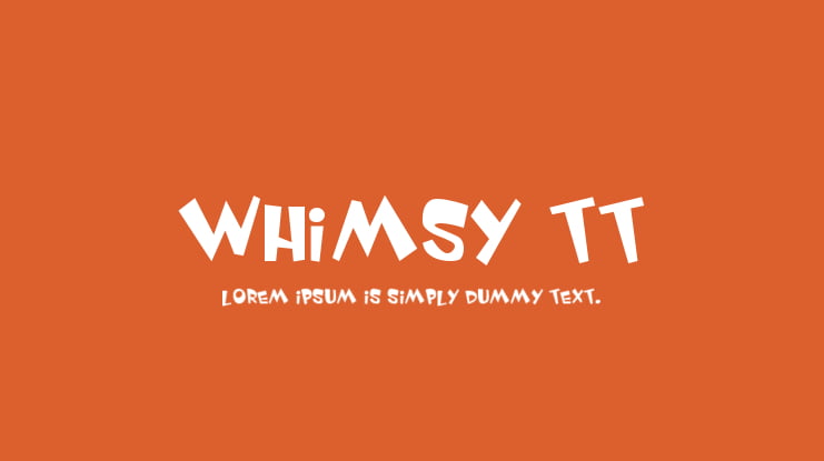 Whimsy TT Font