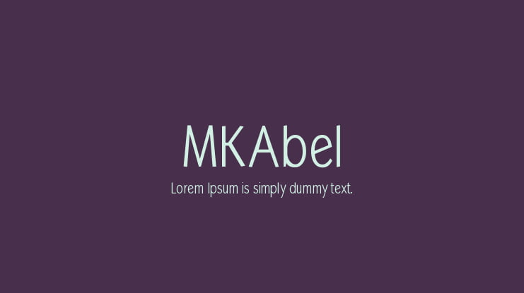 MKAbel Font