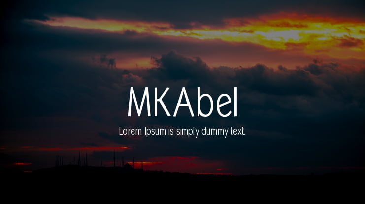 MKAbel Font