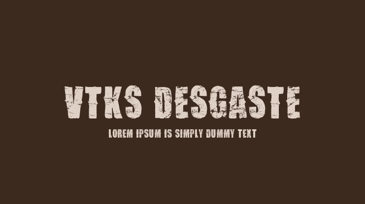 VTKS Desgaste Font