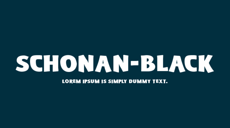 Schonan-Black Font