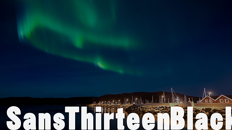 SansThirteenBlack Font