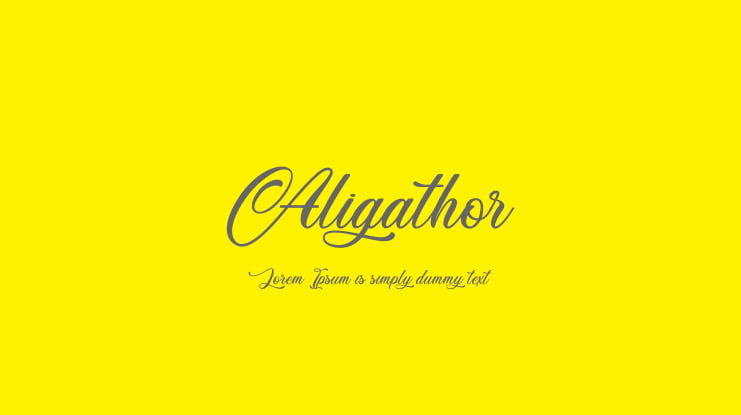 Aligathor Font