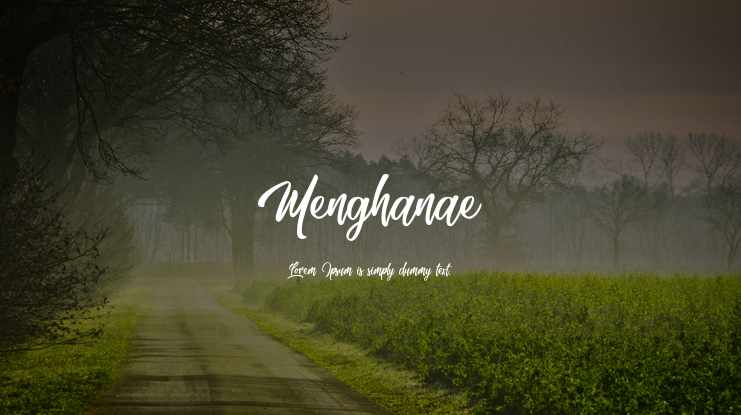 Menghanae Font