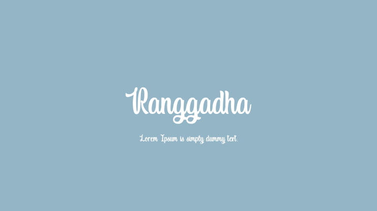 Ranggadha Font