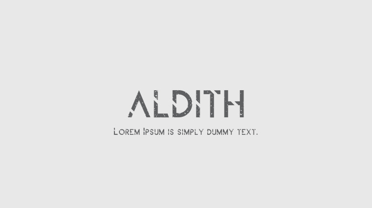 ALDITH Font Family