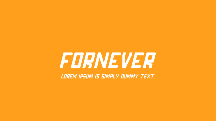 FORNEVER Font Family