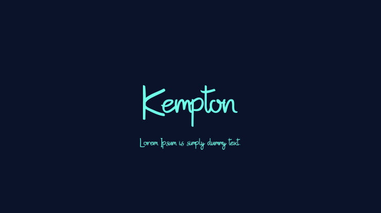 Kempton Font Family