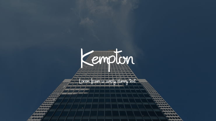 Kempton Font Family