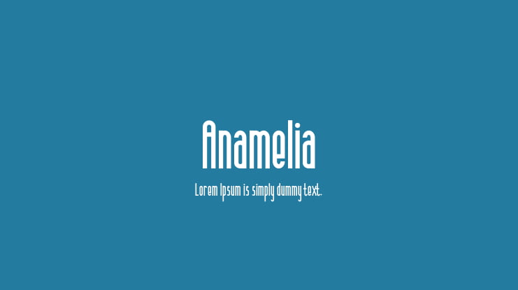 Anamelia Font Family