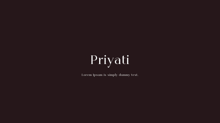 Priyati Font