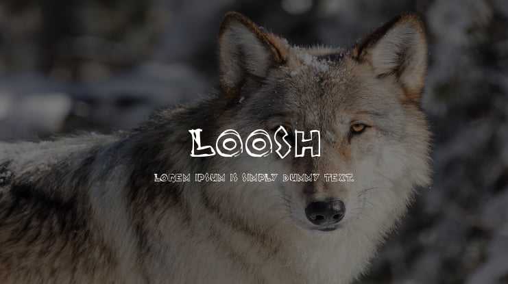Loosh Font