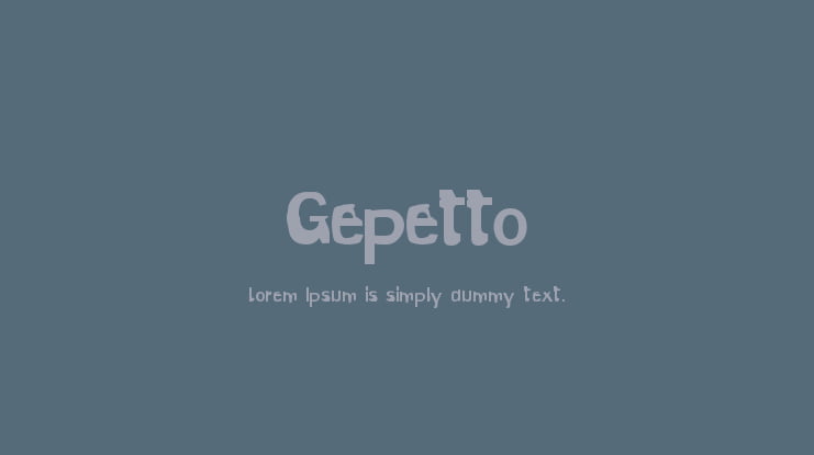 Gepetto Font Family
